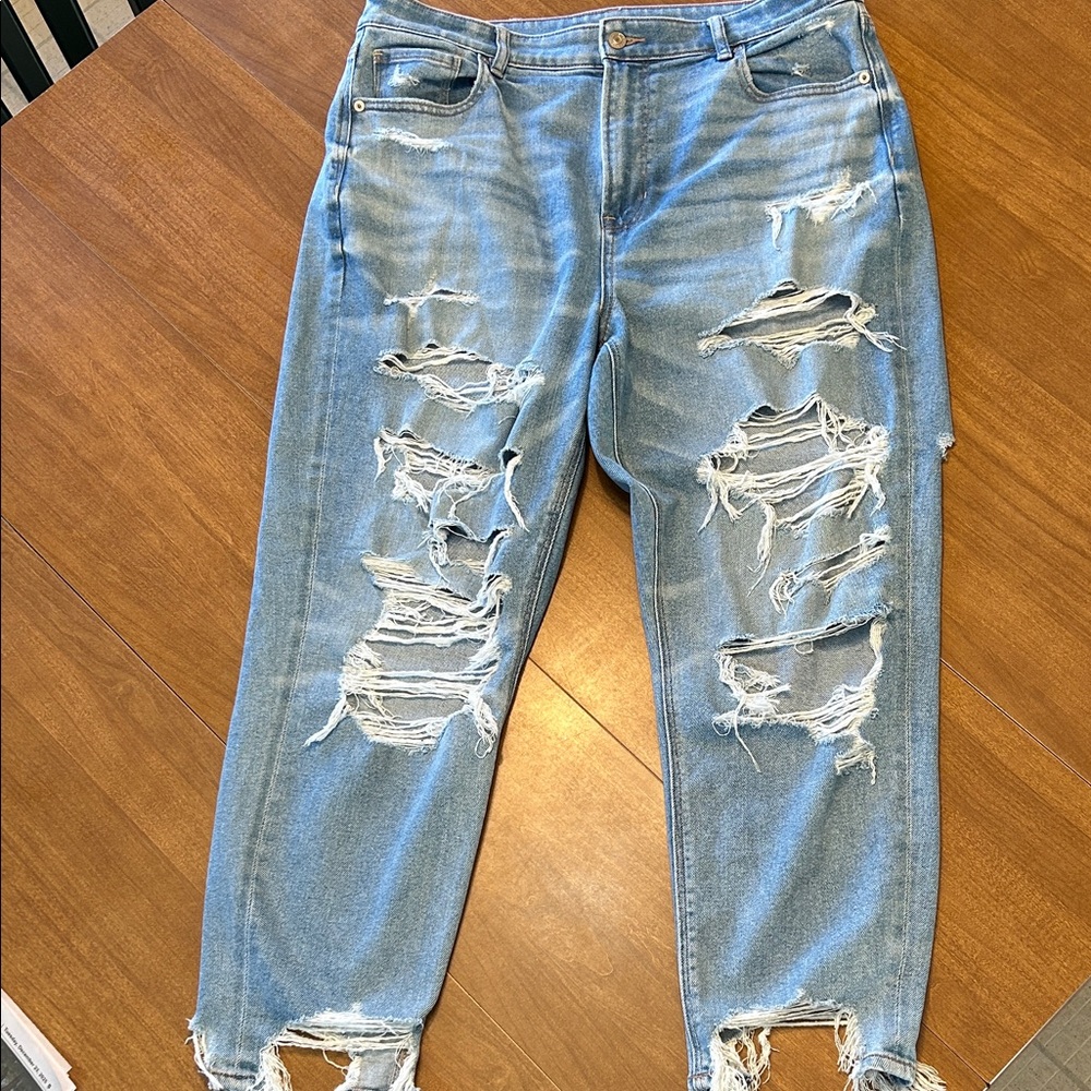 Distressed Blue Jeans for women